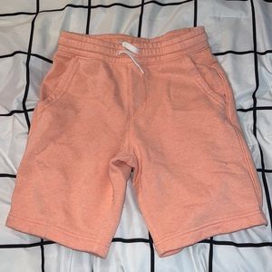 Flat-Front Fleece Jogger Shorts
